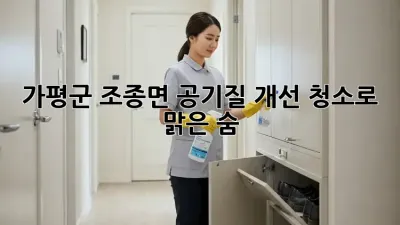 가평군 조종면🏡 공기질 개선 청소로 맑은 숨!