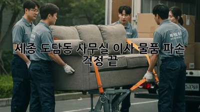 세종 도담동 사무실 이사, 물품 파손 걱정 끝!
