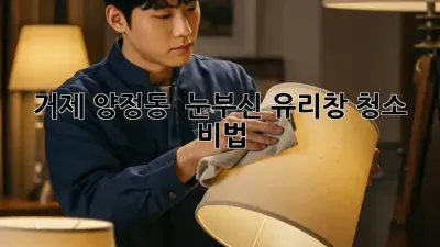 거제 양정동 ✨ 눈부신 유리창 청소 비법 💎