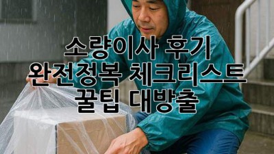 📦 소량이사 후기 완전정복! 체크리스트 & 꿀팁 대방출 🍯